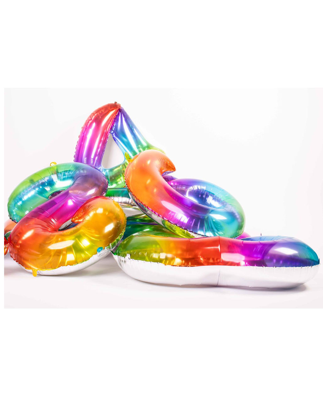 Regenbogen Folienballon Zahl 8