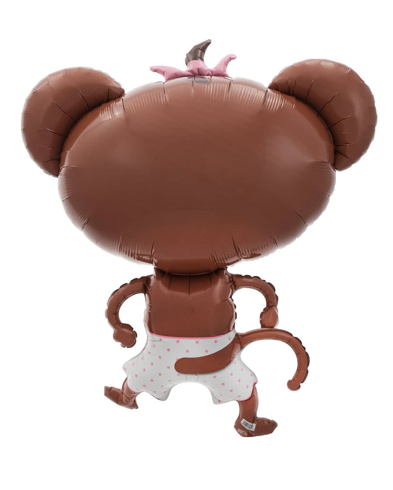 Folienballon Baby Girl Äffchen