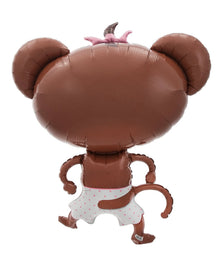Folienballon Baby Girl Äffchen