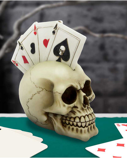 Four of a Kind Poker Totenkopf 19cm