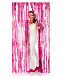 Pinker Fransen Vorhang 1x2m