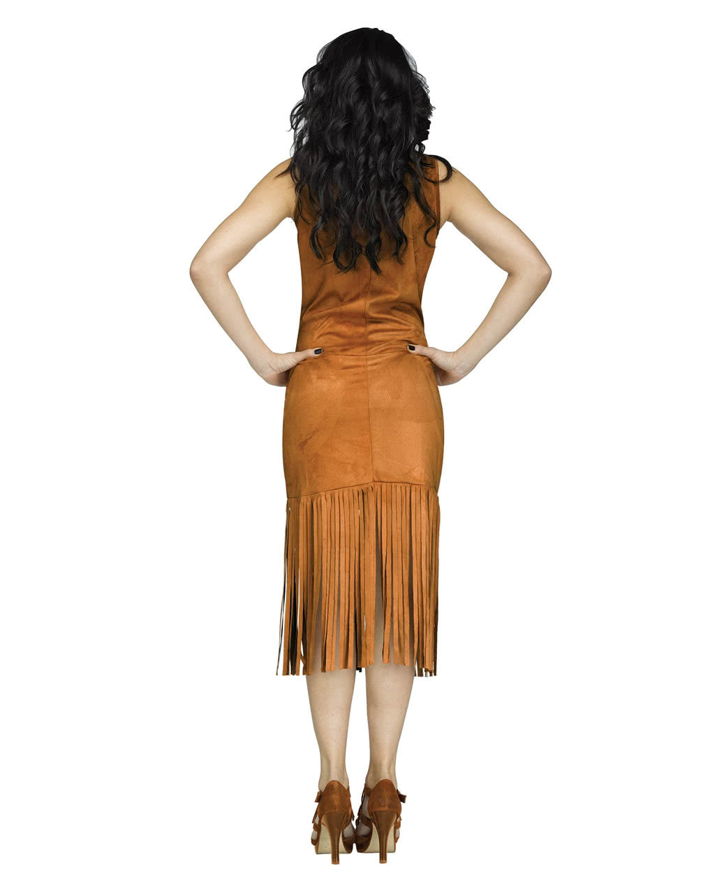 Braunes Fransenkleid Mix u. Match