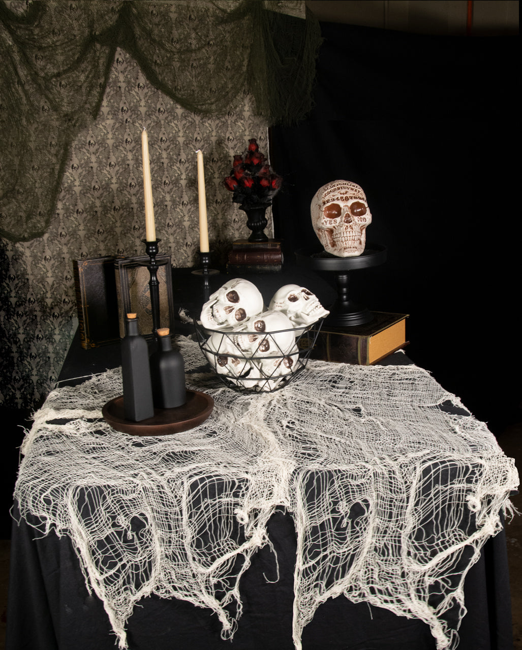 Halloween Lumpenstoff Beige 300x75cm