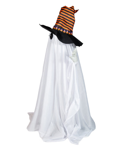 Freches Gespenst mit Hexenhut Halloween Animatronic 80cm