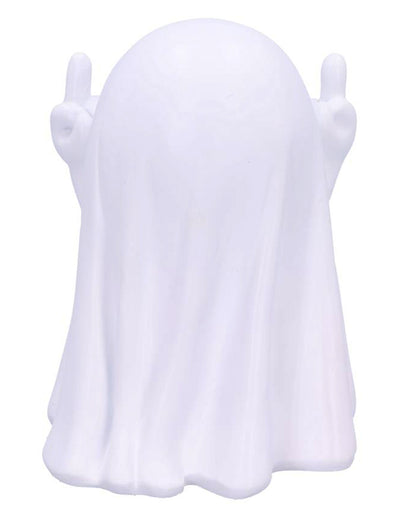 Freches Weißes Gespenst mit Mittelfinger Pose 12,5cm