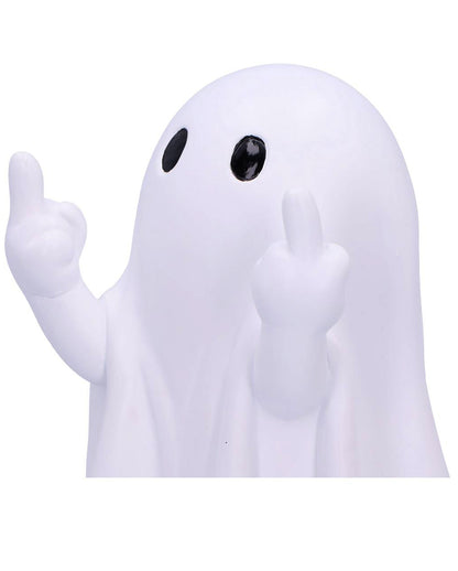 Freches Weißes Gespenst mit Mittelfinger Pose 12,5cm