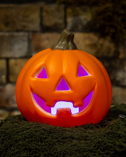 Friendly Halloween Pumpkin With Light 12cm