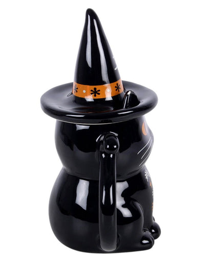 „Schwarze Katze“ Becher mit Deckel - Frightful Folk 19cm