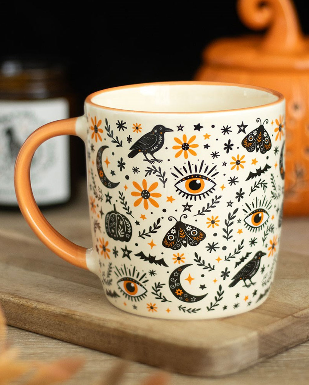 "Frightful Folk" Ceramic Mug, 370 Ml