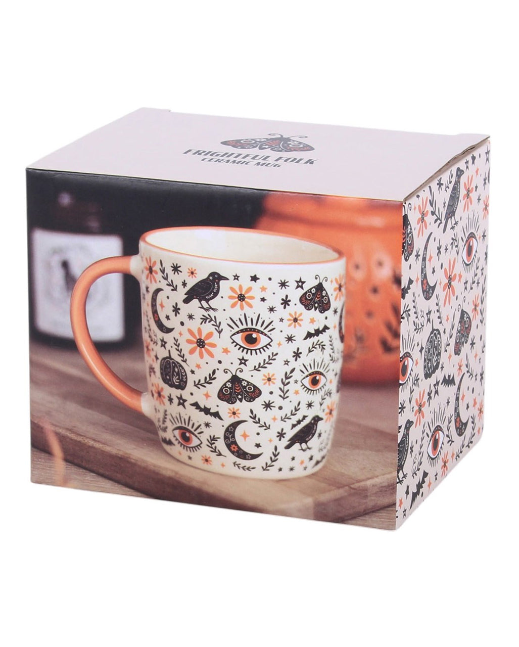 "Frightful Folk" Ceramic Mug, 370 Ml