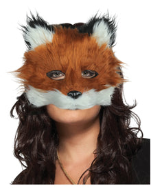 Fuchs Maske mit Kunstfell