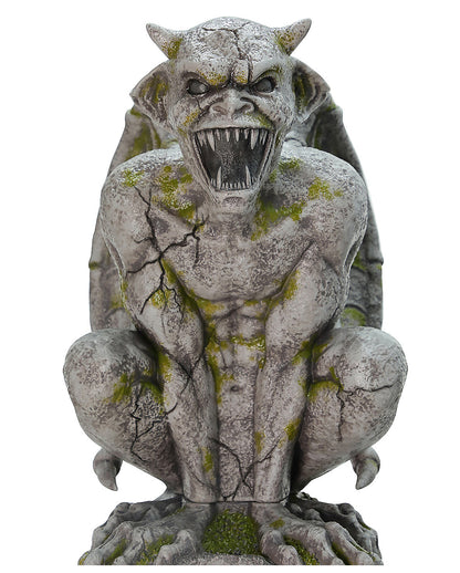 Gigantische Säule & Gargoyle mit Licht & Sound 244cm