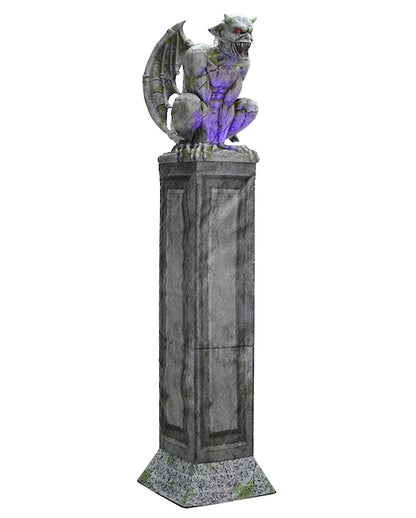 Gigantische Säule & Gargoyle mit Licht & Sound 244cm