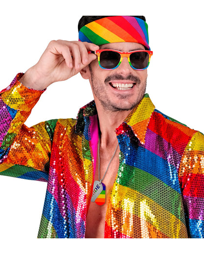 Gay Pride Dog Tag Halskette