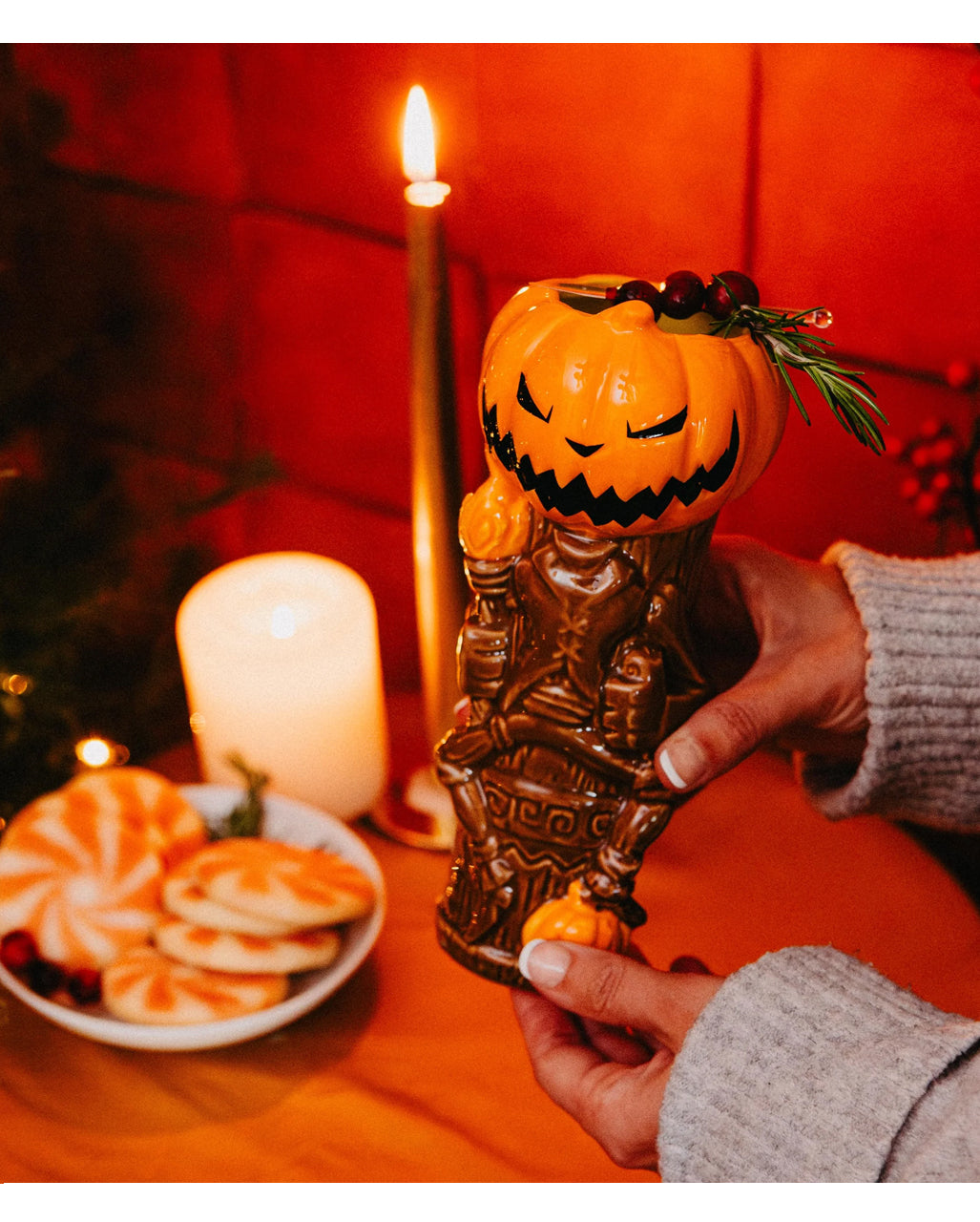 Geeki Tikis Disney TNBC Pumpkin King Becher