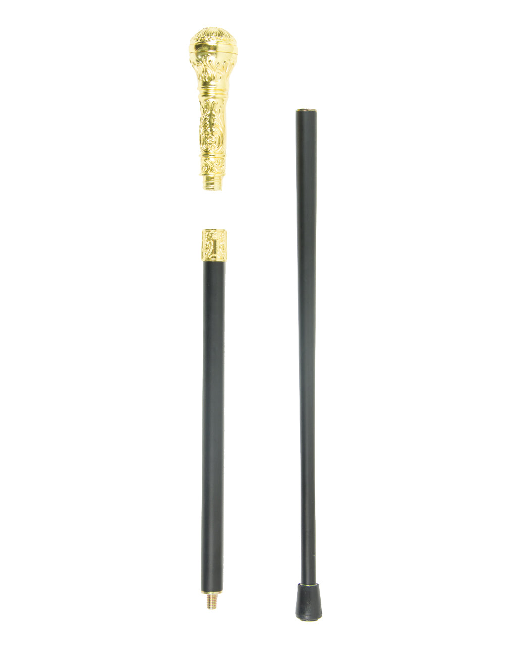 Gehstock mit Goldknauf Deluxe