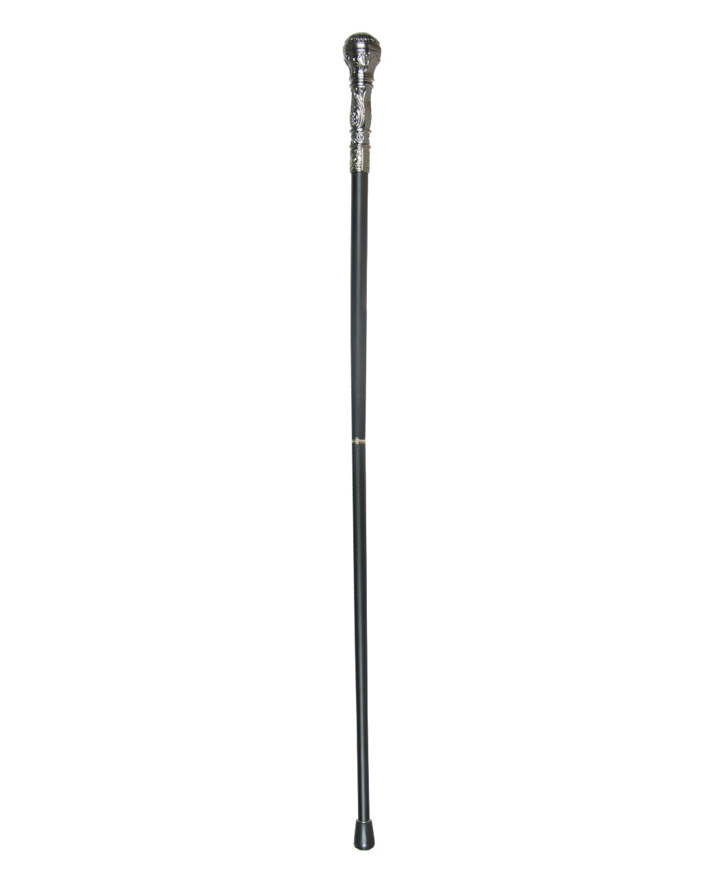 Walking Stick With Round Silver Knob 95cm