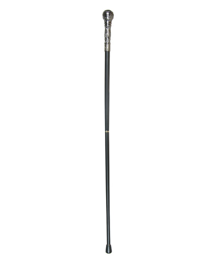 Walking Stick With Round Silver Knob 95cm