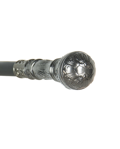 Walking Stick With Round Silver Knob 95cm