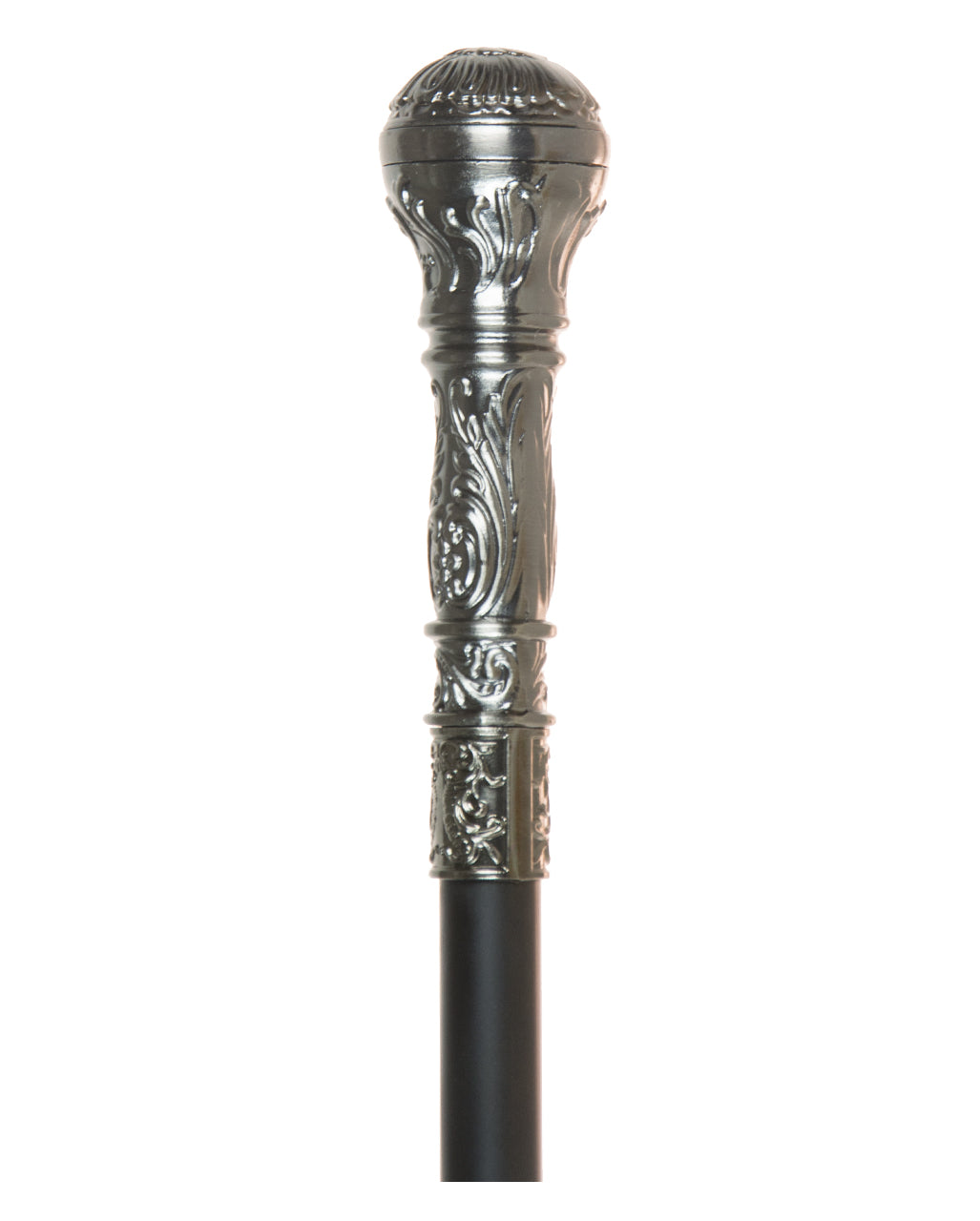 Walking Stick With Round Silver Knob 95cm