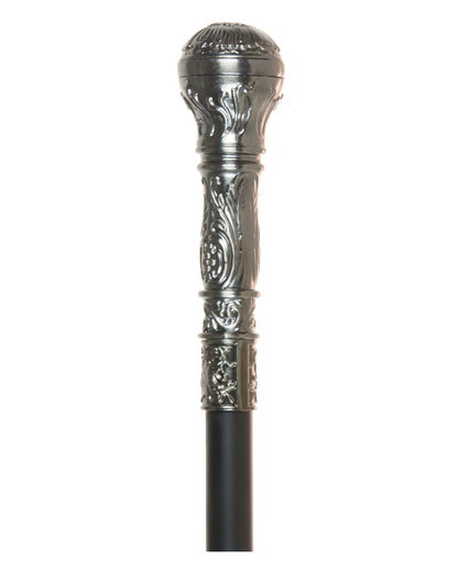 Walking Stick With Round Silver Knob 95cm