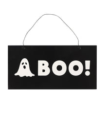 Weißer Geist & BOO Hängeschild