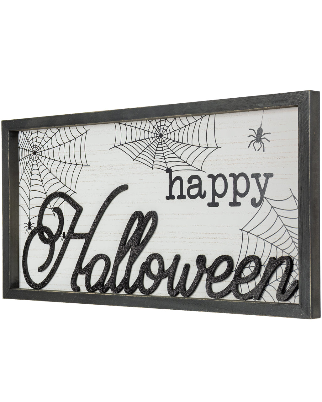 Happy Halloween Relief Bild mit Holzrahmen 60x30cm
