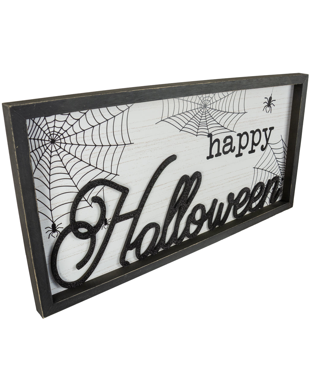 Happy Halloween Relief Bild mit Holzrahmen 60x30cm