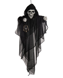 Geister Phantom mit Fetzenumhang & Laterne 50cm