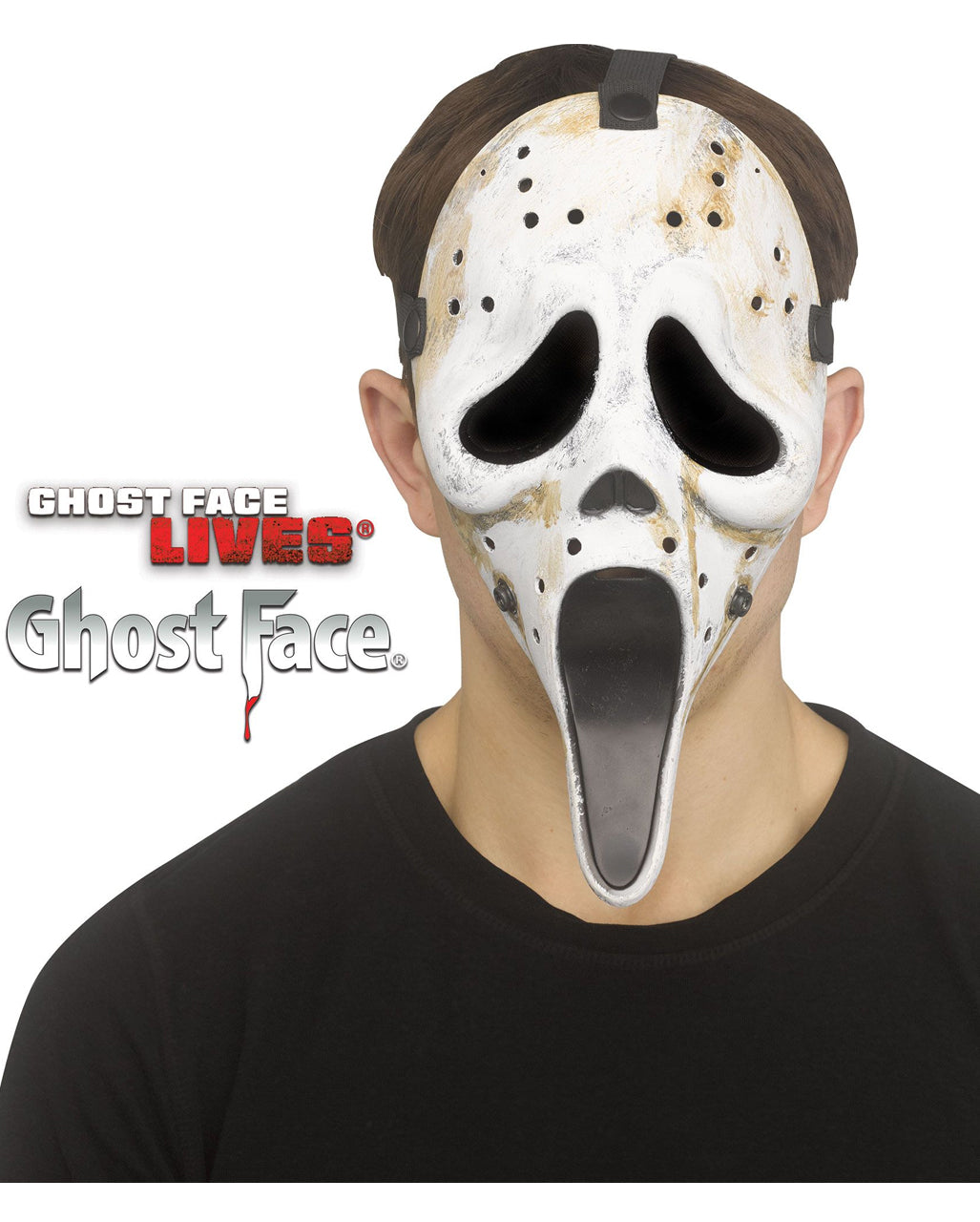Ghost Face Hockey Maske im Used-Look