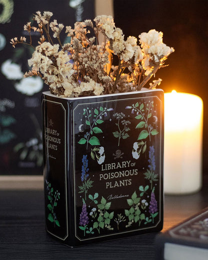 Giftpflanzen-Blumenvase in Buchform 14,5cm