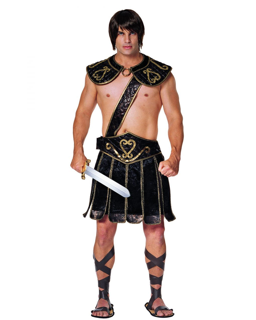 5-tlg. Gladiator Kostüm mit Sandalen