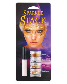 Goldenes Glitzer Stack
