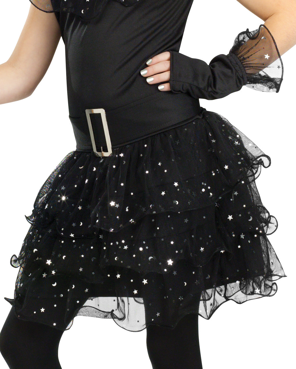 Glitter Hexe Mädchenkostüm