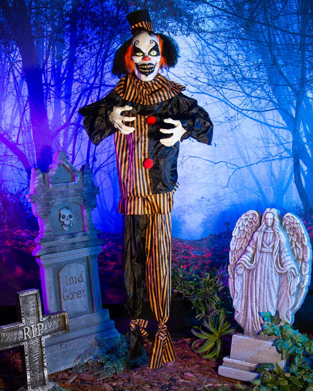 Shivering Clown With Movement, Sound & Light 170cm