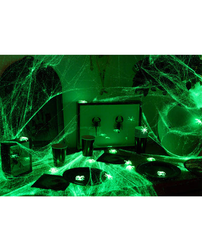 Glow in the Dark Spinnweben 100 g