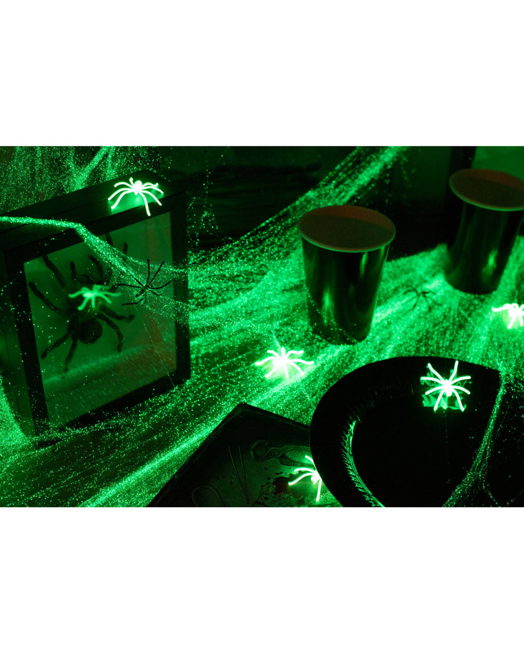 Glow in the Dark Spinnweben 100 g
