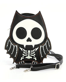 Skelett Fledermaus Handtasche "Glow in the Dark"