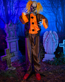 Gnarly Doodle Killer Clown mit Bewegung, Licht & Sound 163cm