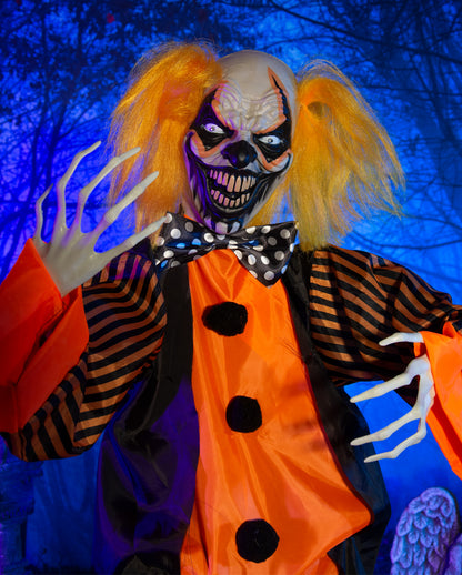 Gnarly Doodle Killer Clown mit Bewegung, Licht & Sound 163cm