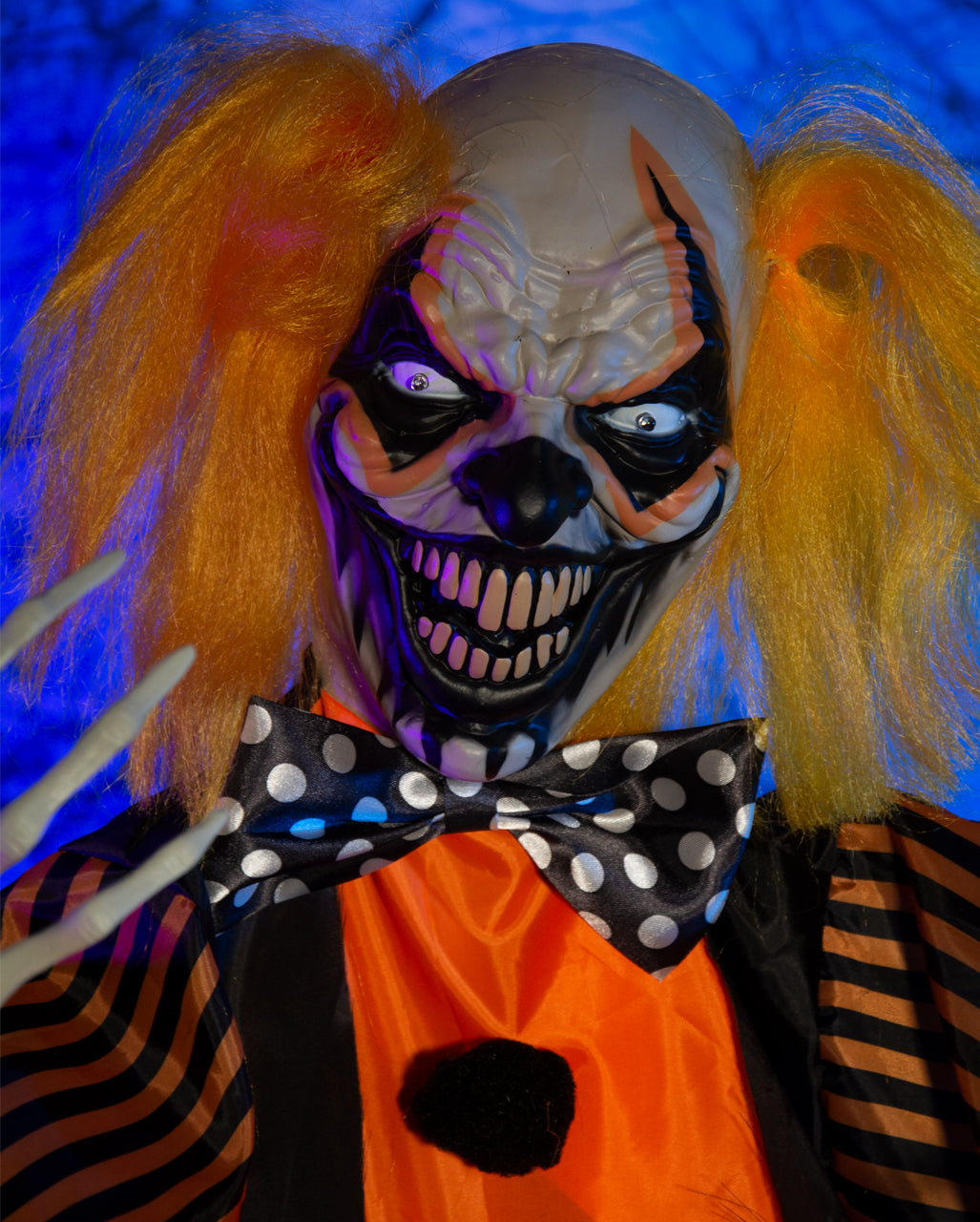 Gnarly Doodle Horror Clown With Movement, Light & Sound 163cm