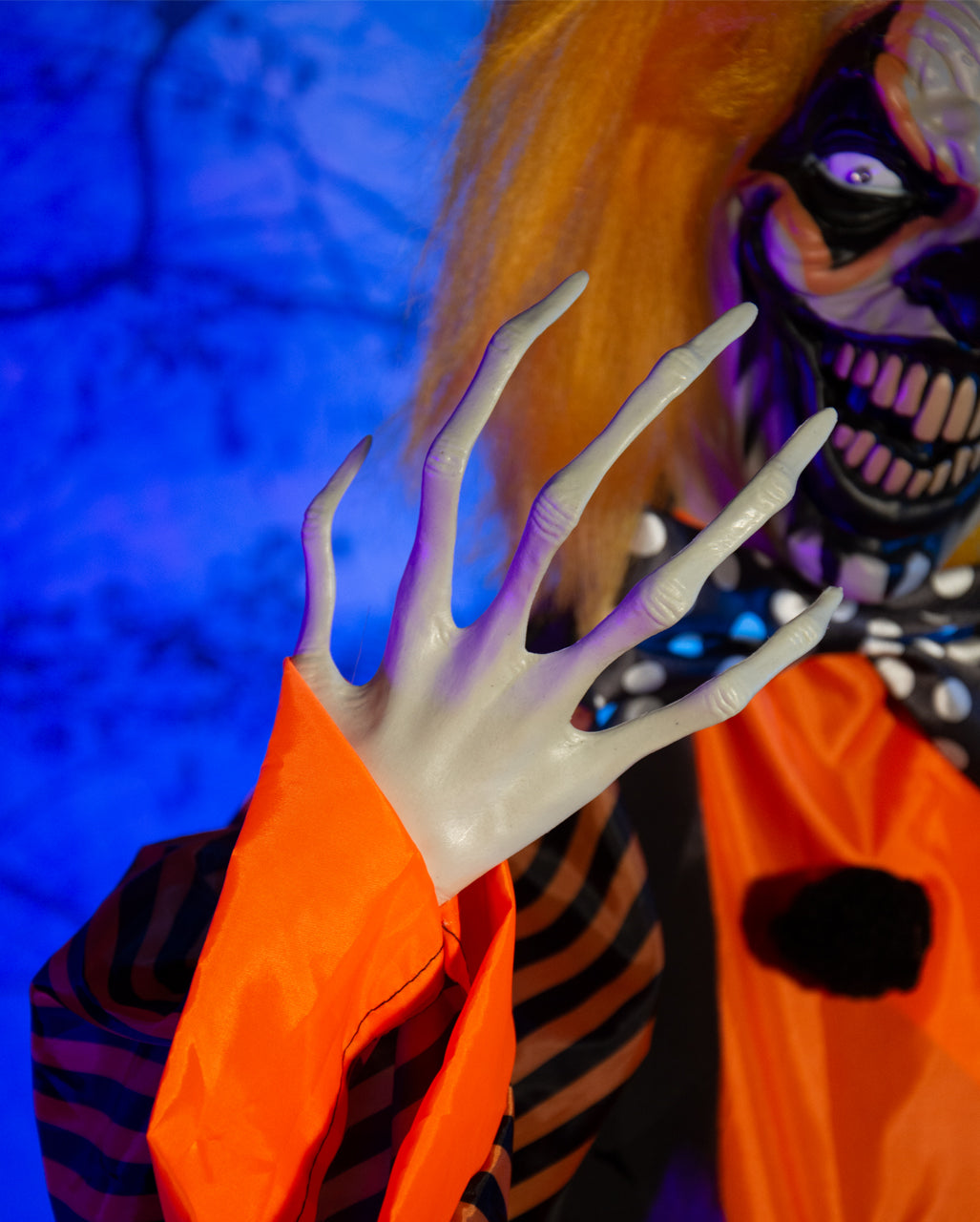 Gnarly Doodle Killer Clown mit Bewegung, Licht & Sound 163cm