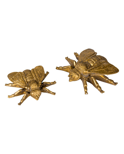 Goldene Biene Deko für Tisch & Wand Ø 12cm