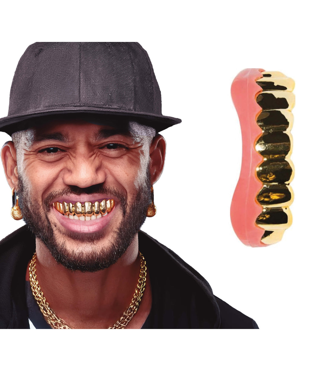 Goldene Hip Hop Rapper Zähne