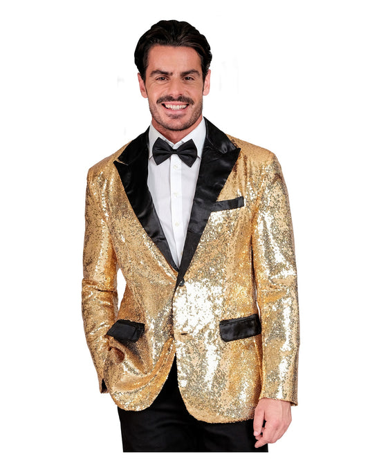 Goldenes Pailletten Herrenjackett