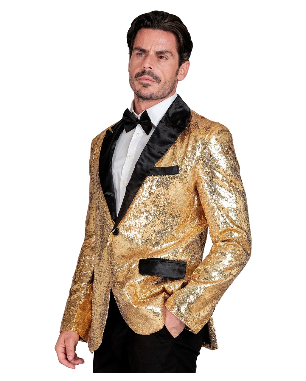 Goldenes Pailletten Herrenjackett