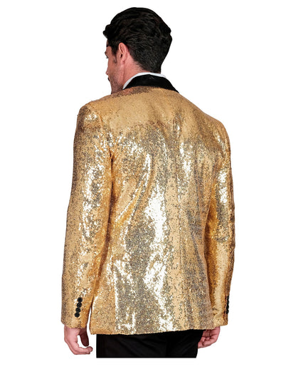 Goldenes Pailletten Herrenjackett