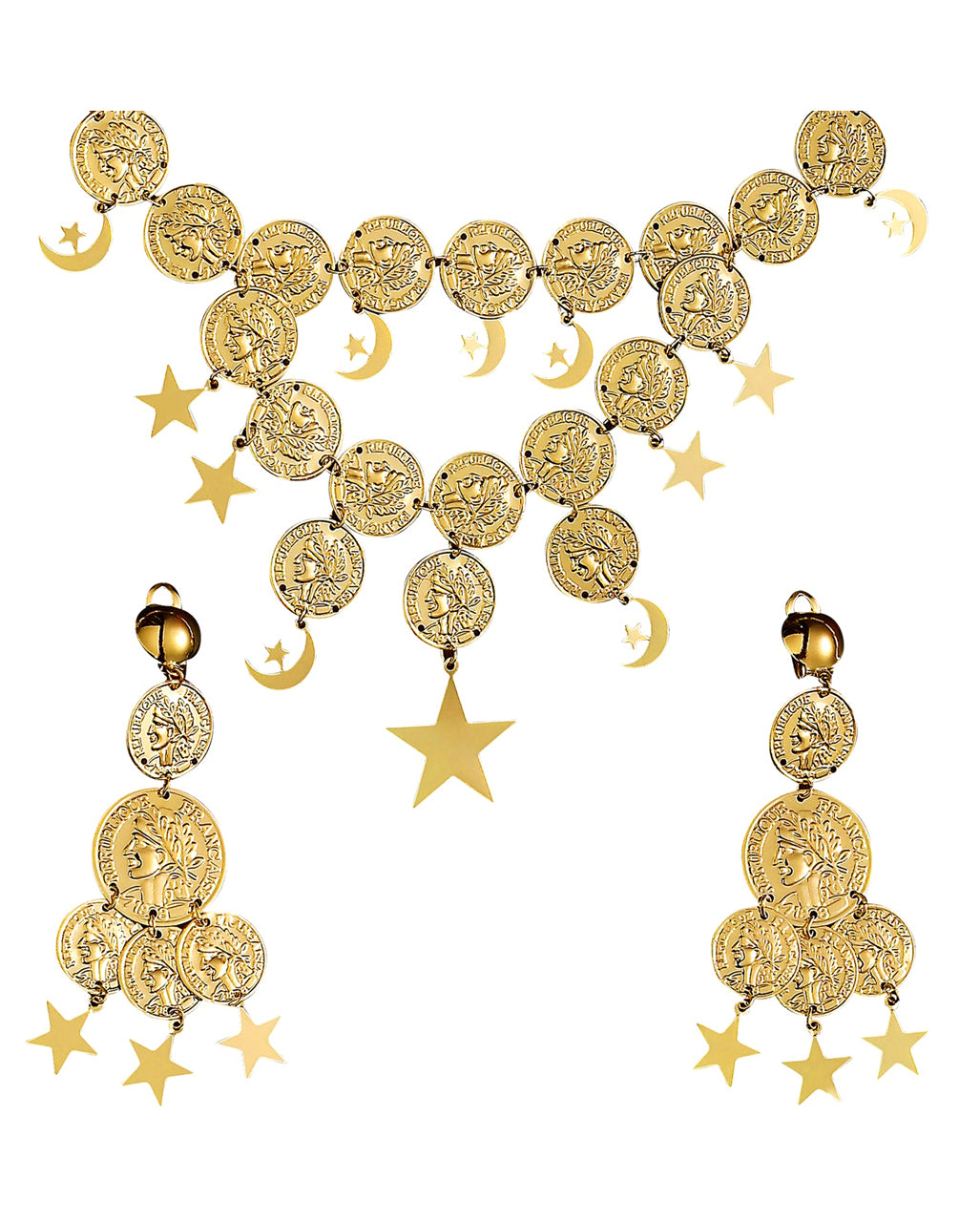 Goldenes Schmuckset Esmeralda