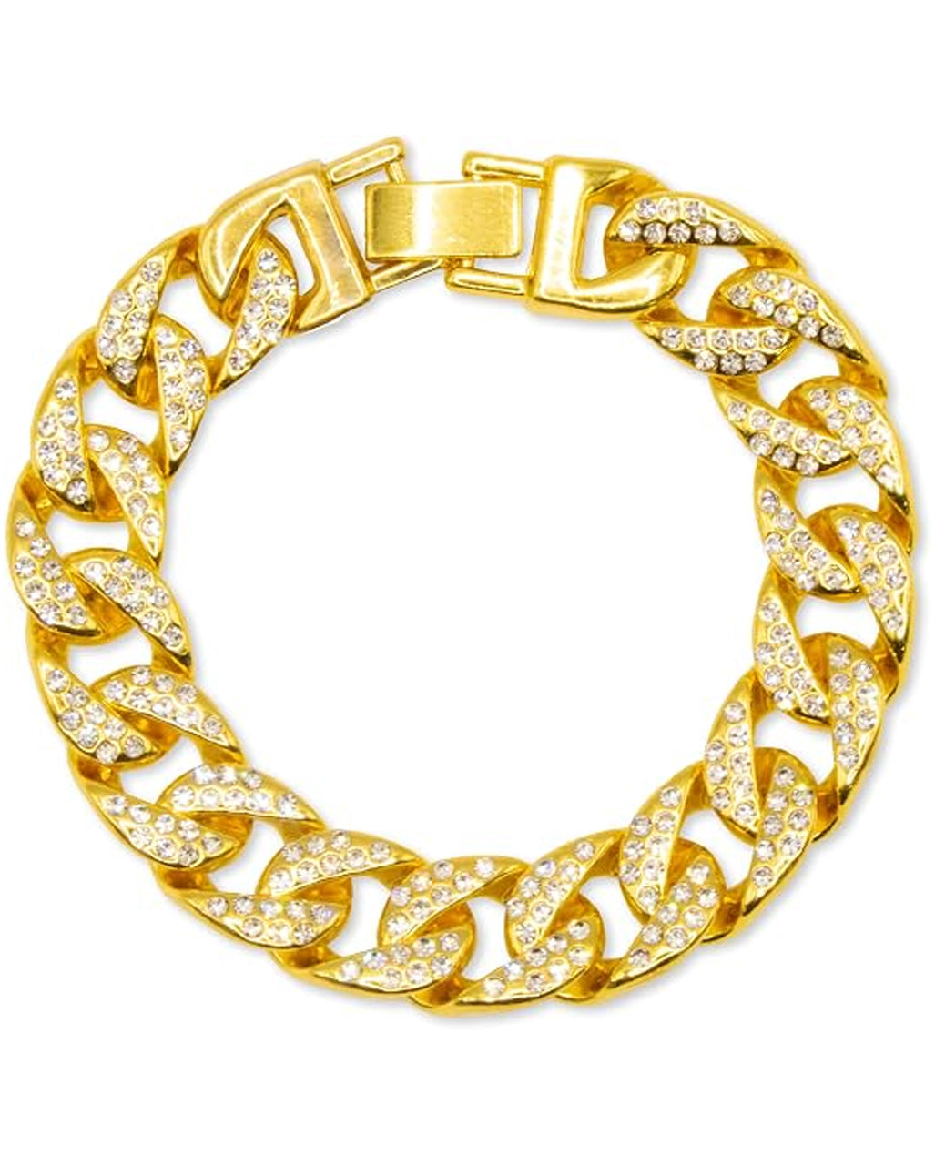 Hip Hop Strass-Armkette Gold
