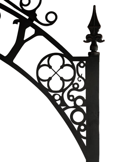 Gothic Cemetery Friedhofs Torbogen mit Gatter 2,85m